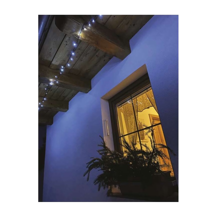 Cadena LED de Navidad para exteriores 500xLED/55m IP44 blanco frío