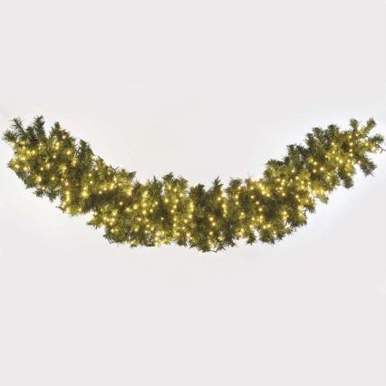 Cadena LED de Navidad para exteriores 600xLED/17m IP44 blanco cálido