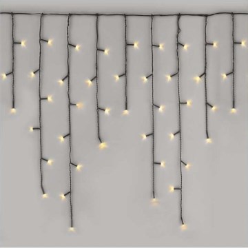 Cadena LED de Navidad para exteriores 600xLED/8 modos 15m IP44 blanco cálido