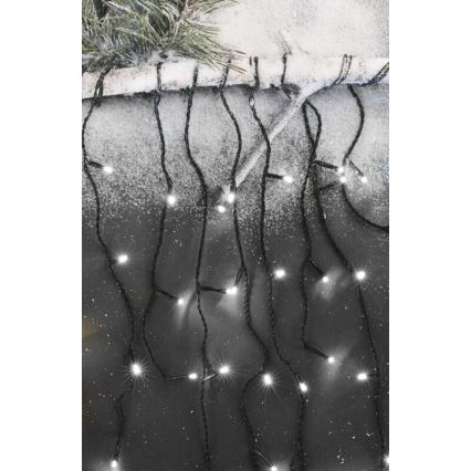 Cadena LED de Navidad para exteriores 600xLED/8 modos 15m IP44 blanco frío