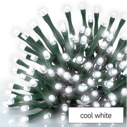 Cadena LED de Navidad para exteriores 600xLED/8 modos 15m IP44 blanco frío