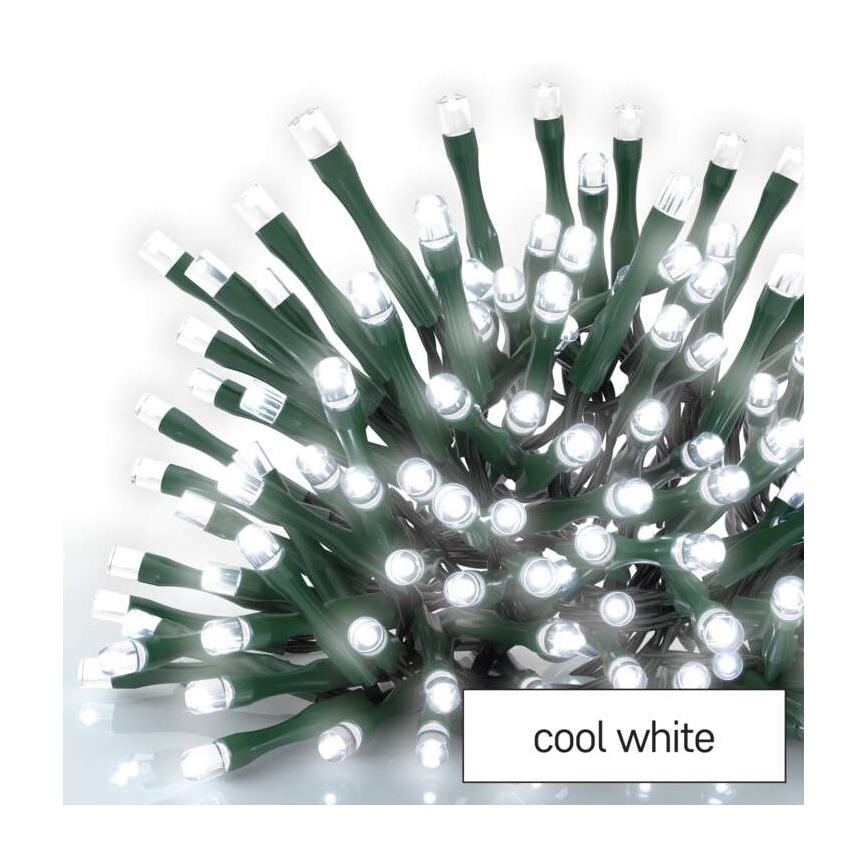 Cadena LED de Navidad para exteriores 600xLED/8 modos 15m IP44 blanco frío