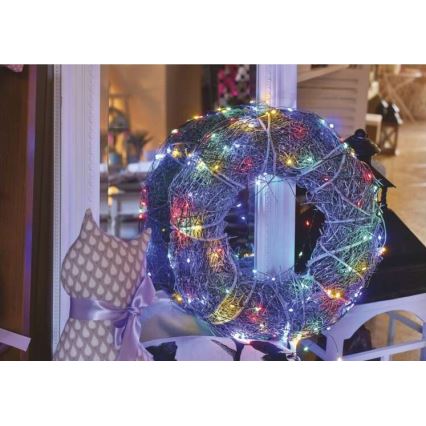 Cadena LED de Navidad para exteriores 75xLED/12,5m IP44 multicolor
