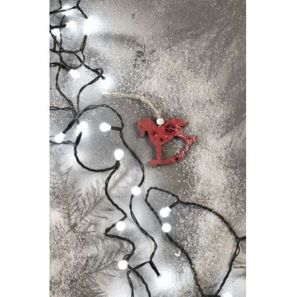 Cadena LED de Navidad para exteriores 80xLED/13m IP44 blanco frío
