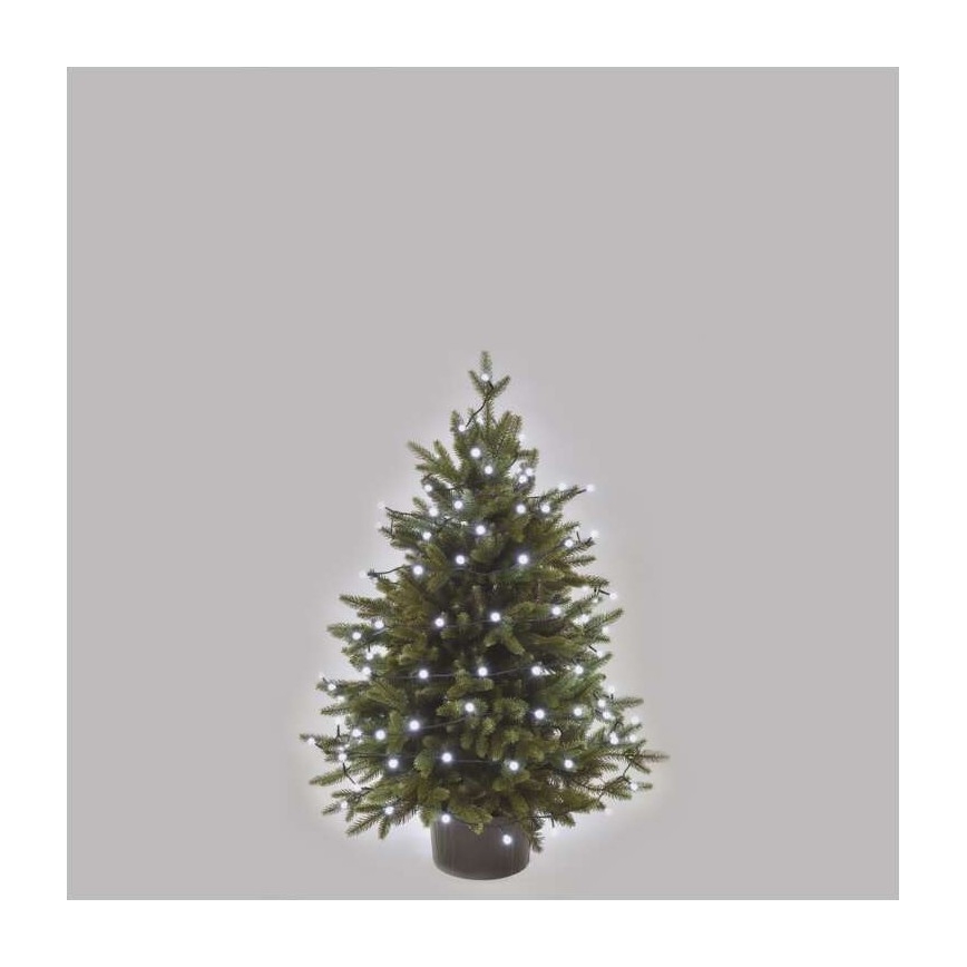 Cadena LED de Navidad para exteriores 80xLED/13m IP44 blanco frío