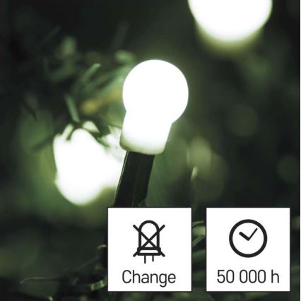 Cadena LED de Navidad para exteriores 80xLED/13m IP44 blanco frío