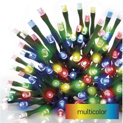 Cadena LED de Navidad para exteriores 80xLED/13m IP44 multicolor