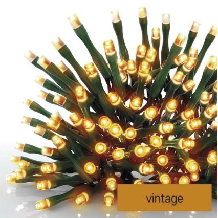 Cadena LED de Navidad para exteriores 80xLED/13m IP44 vintage