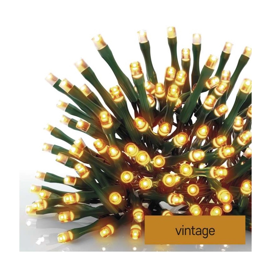 Cadena LED de Navidad para exteriores 80xLED/13m IP44 vintage