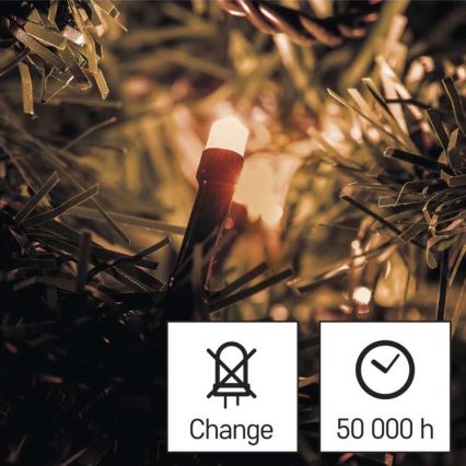 Cadena LED de Navidad para exteriores 80xLED/13m IP44 vintage