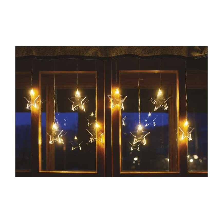 Cadena LED de Navidad para exteriores 8xLED/5,84m estrellas IP44