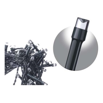 Cadena LED de Navidad para exteriores CHAIN 80xLED 13m IP44 blanco frío