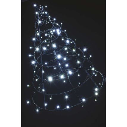 Cadena LED de Navidad para exteriores CHAIN 80xLED 13m IP44 blanco frío