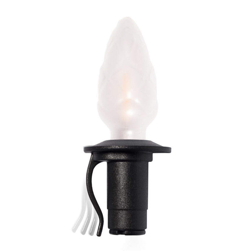Cadena LED de extensión para exterior CONE FILAMENT 20xE10 14m multicolor/blanco cálido IP44, Fabricado en la República Checa