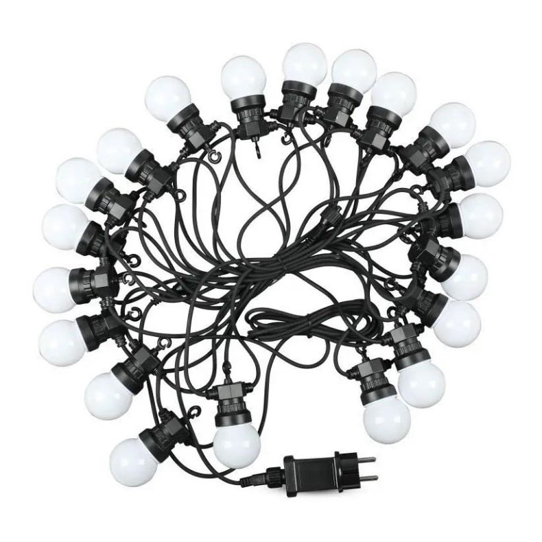 Cadena LED exterior STRING 10m 20xLED/0,5W/24/230V 3000K IP44
