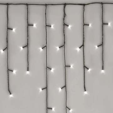 Cadena LED para exterior 100xLED/2,5x0,9m IP44 blanco frío
