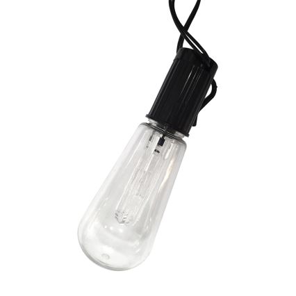 Cadena LED solar para exterior 10xLED/1,2V 300 mAh 2,2 m IP44