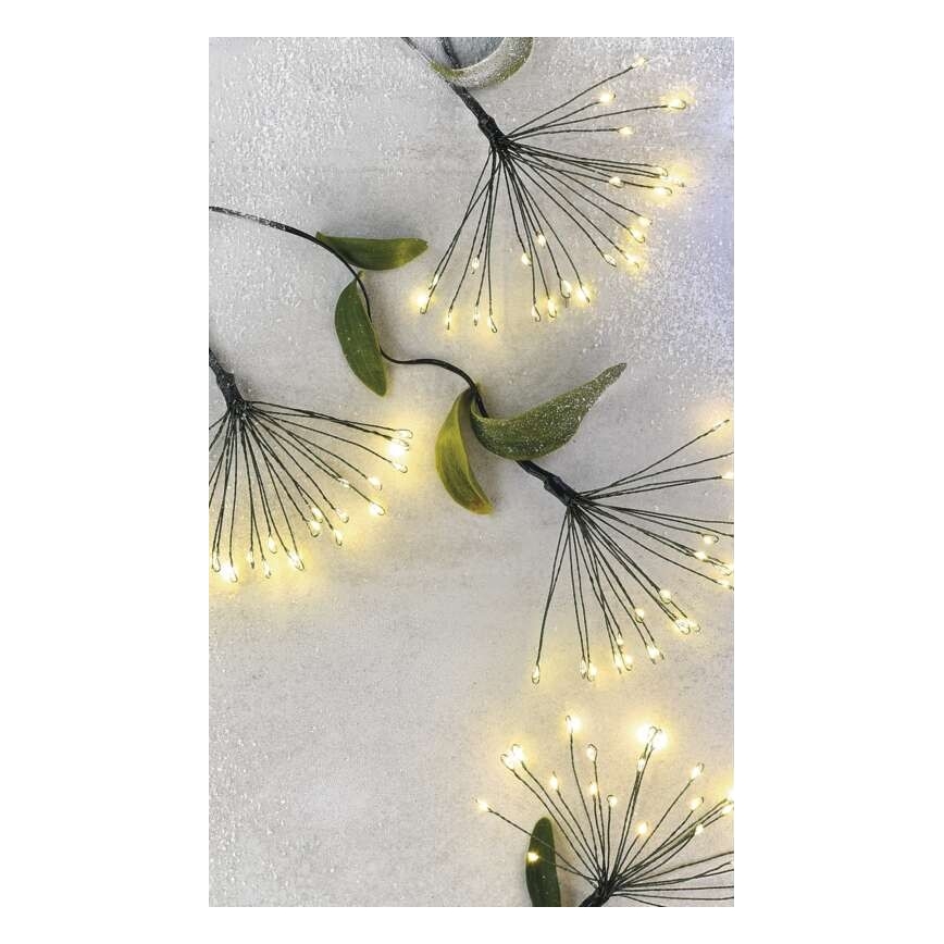 Cadena navideña de LEDs 150xLED/5,35m blanco cálido