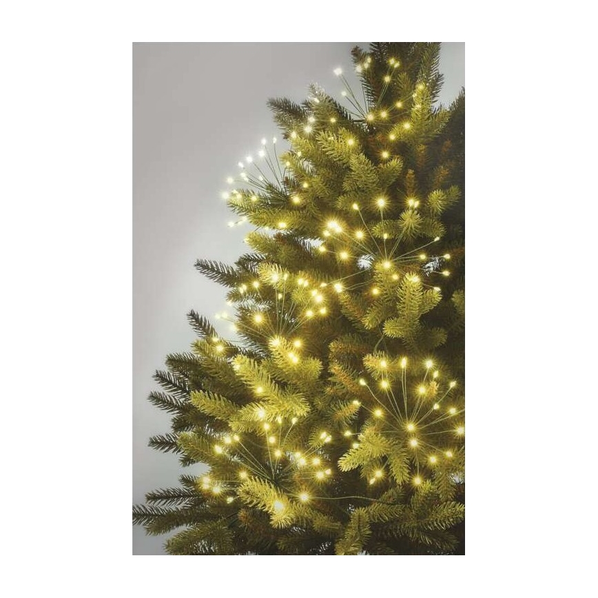 Cadena navideña de LEDs 150xLED/5,35m blanco cálido