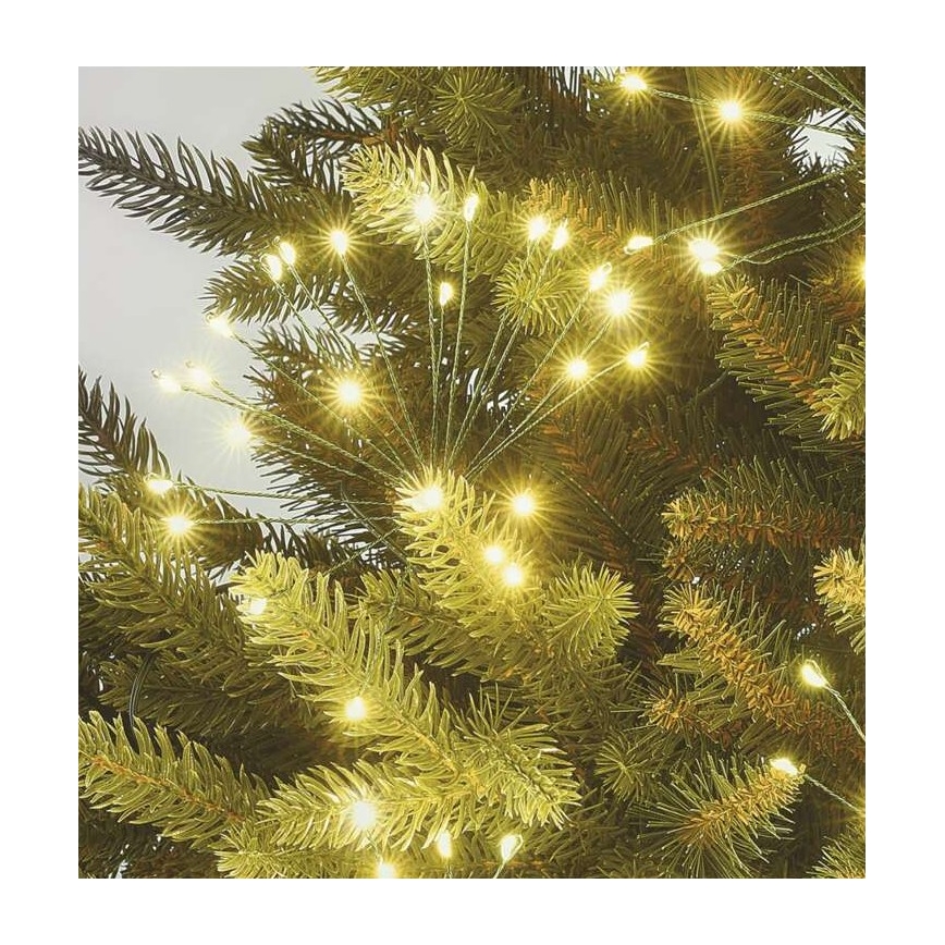 Cadena navideña de LEDs 300xLED/8,2m blanco cálido
