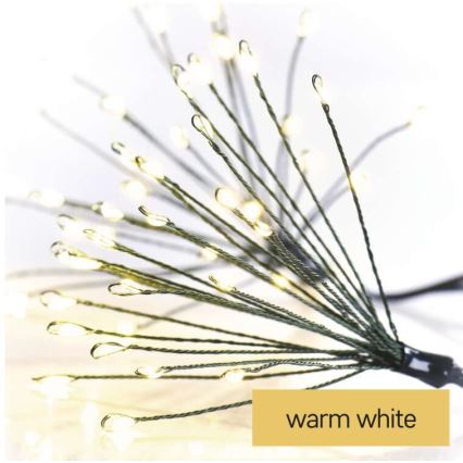 Cadena navideña de LEDs 300xLED/8,2m blanco cálido