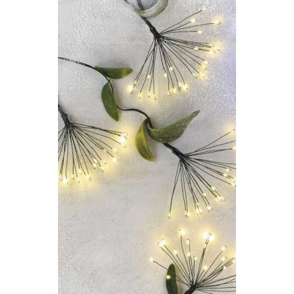 Cadena navideña de LEDs 450xLED/11m blanco cálido