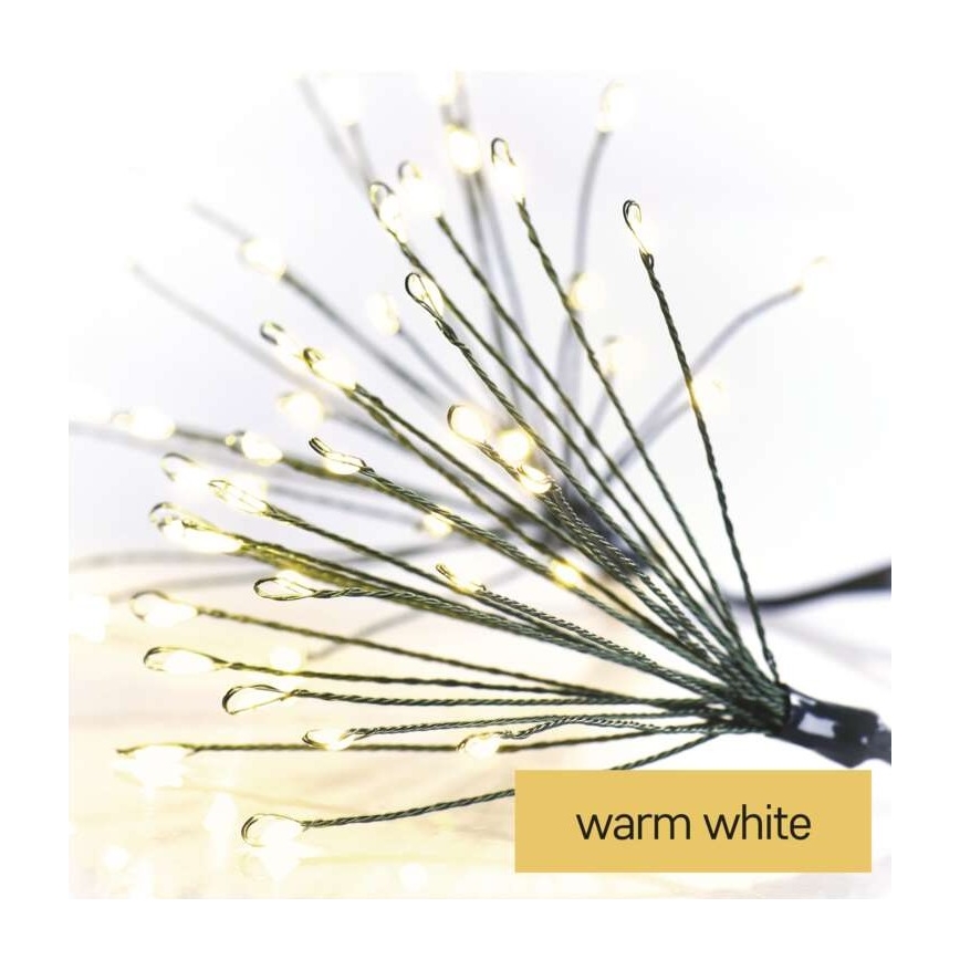 Cadena navideña de LEDs 450xLED/11m blanco cálido