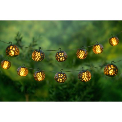 Cadena solar LED 3,8m 8xLED/1,2V