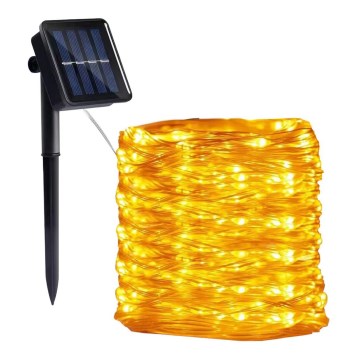 Cadena solar LED 300xLED/0,12W/1,2V 1xAA 27 m IP44 3000K 800 mAh