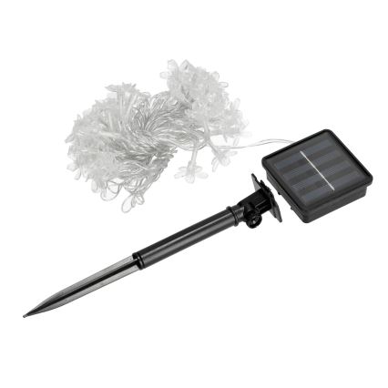 Cadena solar LED RGB 50xLED/0,12W/1,2V 1xAA IP44 600 mAh
