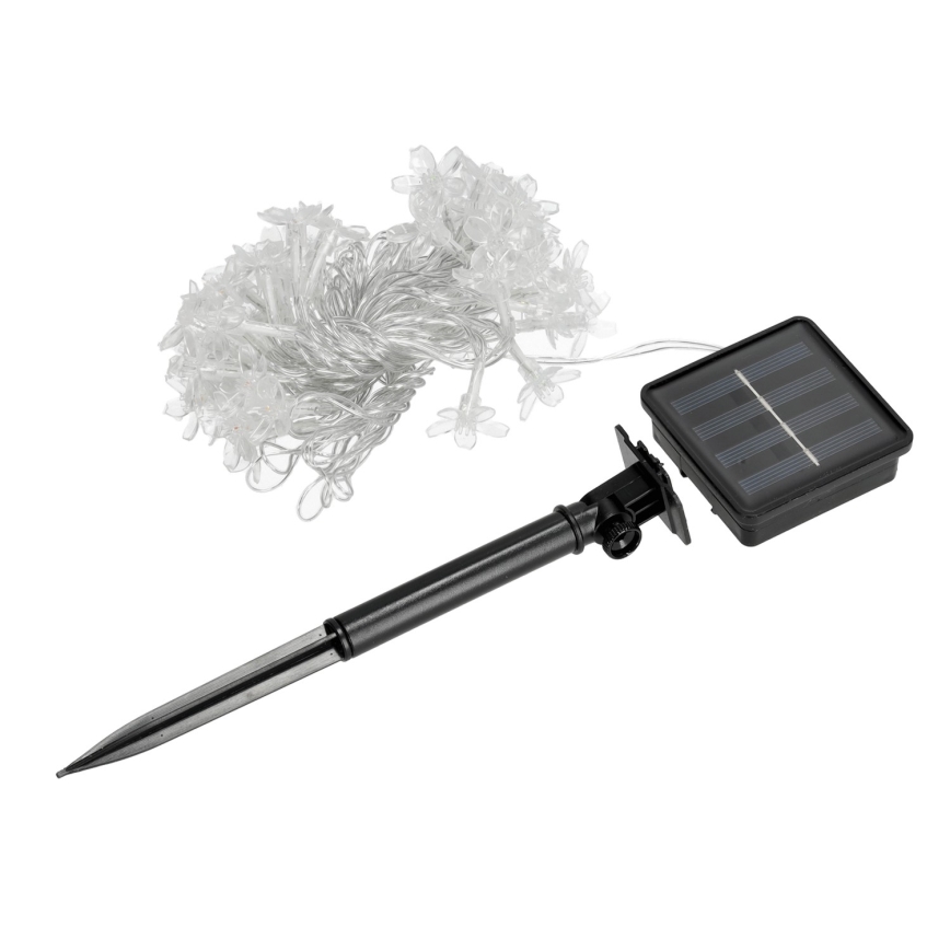 Cadena solar LED RGB 50xLED/0,12W/1,2V 1xAA IP44 600 mAh