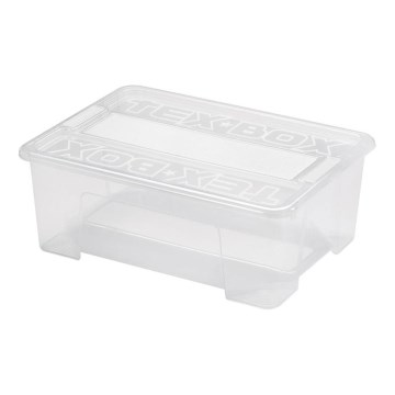 Caja de almacenamiento TEX BOX 10 l transparente