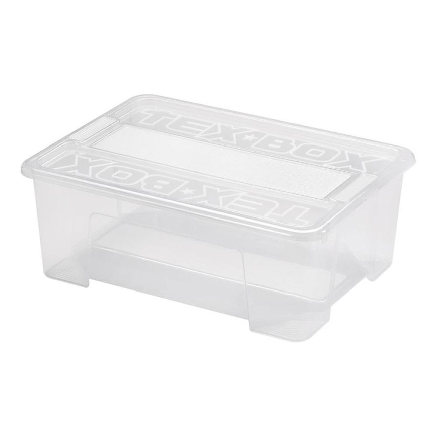 Caja de almacenamiento TEX BOX 10 l transparente