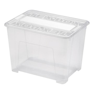 Caja de almacenamiento TEX BOX 21 l transparente