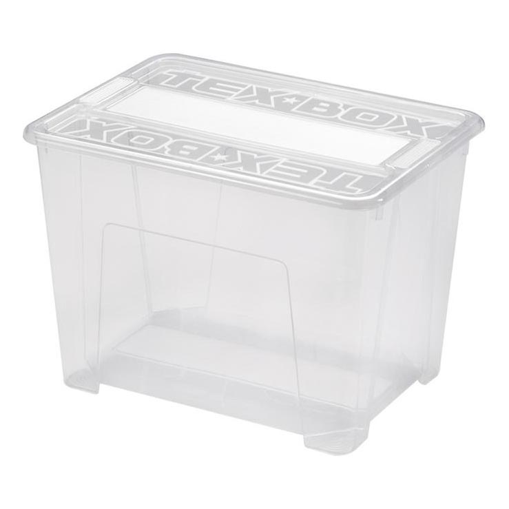 Caja de almacenamiento TEX BOX 21 l transparente