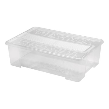Caja de almacenamiento TEX BOX 28 l transparente