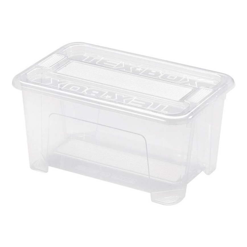 Caja de almacenamiento TEX BOX 4,5 l transparente