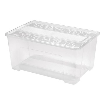 Caja de almacenamiento TEX BOX 48 l transparente
