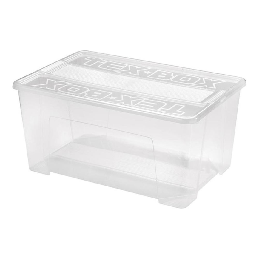 Caja de almacenamiento TEX BOX 48 l transparente