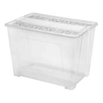 Caja de almacenamiento TEX BOX 70 l transparente