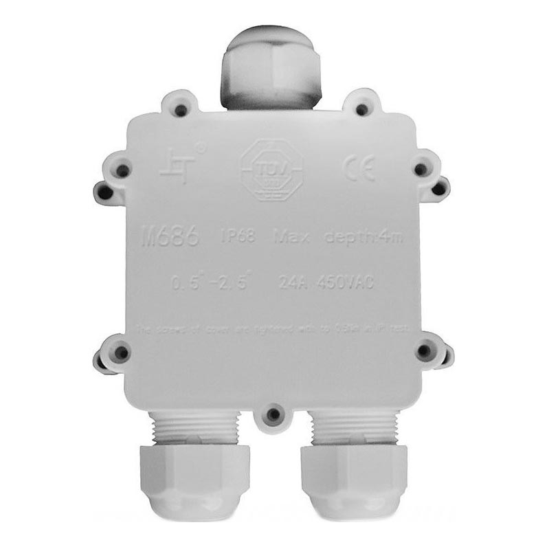 Caja de conexiones impermeable IP68 blanco