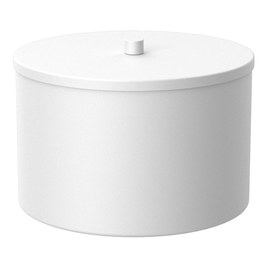 Caja metálica de almacenaje 12x17,5 cm blanco