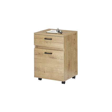 Cajonera de oficina MIRANE en roble