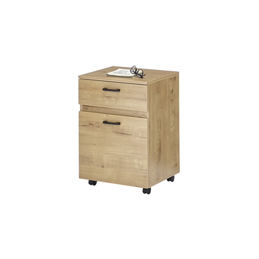 Cajonera de oficina MIRANE en roble