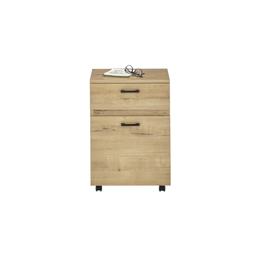 Cajonera de oficina MIRANE en roble