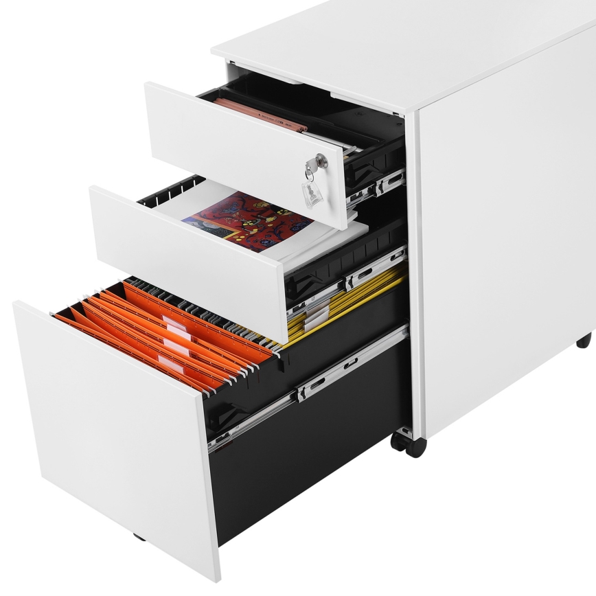 Cajonera de oficina SECURIO blanca