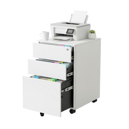 Cajonera de oficina SECURIO blanca