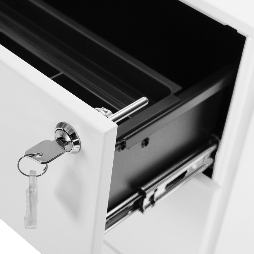 Cajonera de oficina SECURIO blanca