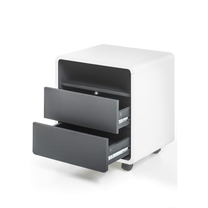 Cajonera de oficina TEO blanco/antracita