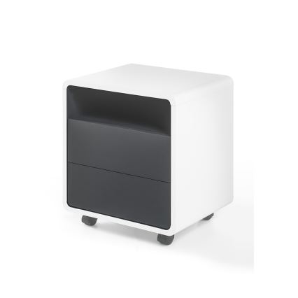 Cajonera de oficina TEO blanco/antracita